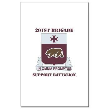 201BSB - M01 - 02 - DUI - 201st Bde - Support Battalion with Text Mini Poster Print