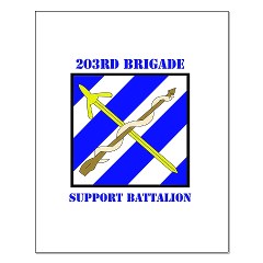 203BSB - M01 - 02 - DUI - 203rd Brigade Support Battalion with Text Small Poster - Click Image to Close