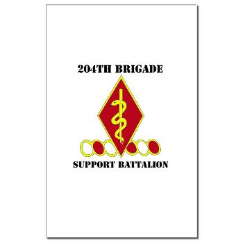 204BSB - M01 - 02 - DUI - 204th Bde - Support Bn with Text Mini Poster Print