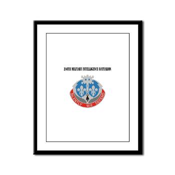 204MIB - M01 - 02 - DUI - 204th Military Intelligence Battalion with Text - Framed Panel Print - Click Image to Close