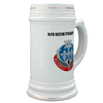 204MIB - M01 - 03 - DUI - 204th Military Intelligence Battalion with Text - Stein