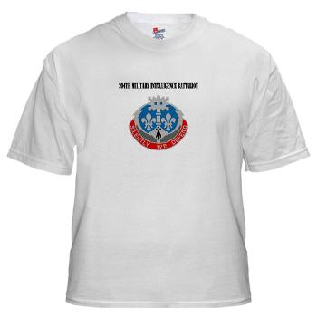 204MIB - A01 - 04 - DUI - 204th Military Intelligence Battalion with Text - White t-Shirt