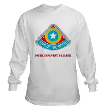 205IB - A01 - 03 - DUI - 205th Infantry Brigadewith Text Long Sleeve T-Shirt