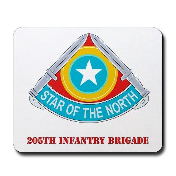 205IB - M01 - 03 - DUI - 205th Infantry Brigade with Text Mousepad