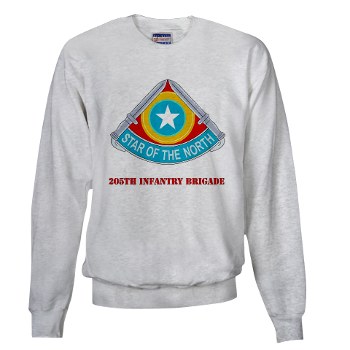 205IB - A01 - 03 - DUI - 205th Infantry Brigade with Text Sweatshirt - Click Image to Close