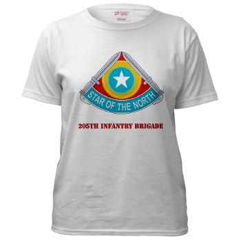 205IB - A01 - 04 - DUI - 205th Infantry Brigade with Text Women's T-Shirt