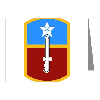 205IB - M01 - 02 - SSI - 205th Infantry Brigade Note Cards (Pk of 20) - Click Image to Close