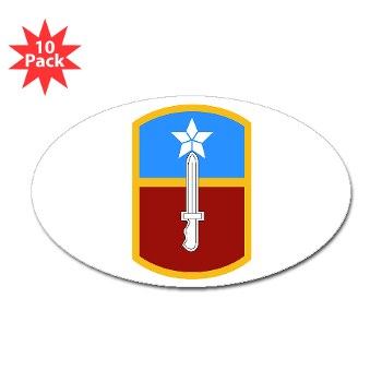 205IB - M01 - 01 - SSI - 205th Infantry Brigade Sticker (Oval 10 pk)