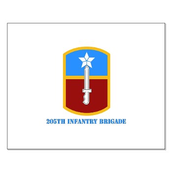 205IB - M01 - 02 - SSI - 205th Infantry Brigade with Text Small Poster