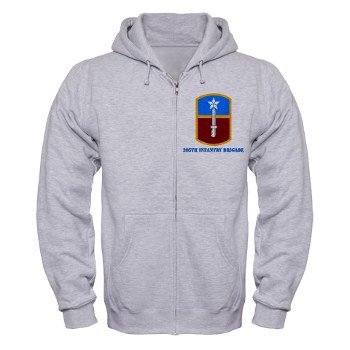 205IB - A01 - 03 - SSI - 205th Infantry Brigade with Text Zip Hoodie