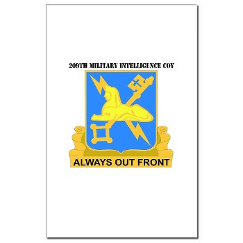 209MIC - M01 - 02 - DUI - 209th Military Intelligence Coy with text - Mini Poster Print