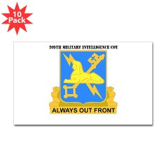 209MIC - M01 - 01 - DUI - 209th Military Intelligence Coy with text - Sticker (Rectangle 10 pk)