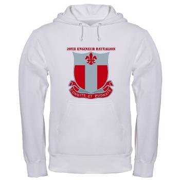 20EB - A01 - 03 - DUI - 20th Engineer Bn with Text - Hooded Sweatshirt