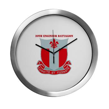 20EB - M01 - 03 - DUI - 20th Engineer Bn with Text - Modern Wall Clock - Click Image to Close