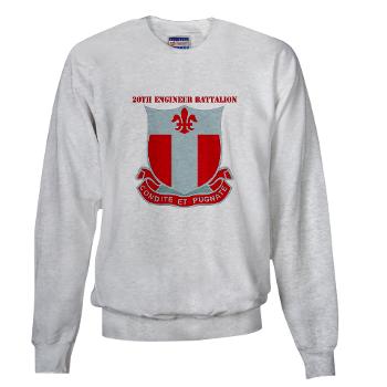 20EB - A01 - 03 - DUI - 20th Engineer Bn with Text - Sweatshirt