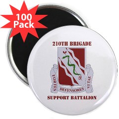 210BSB - M01 - 01 - DUI - 210th Bde - Support Bn with Text 2.25" Magnet (100 pack)