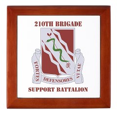 210BSB - M01 - 03 - DUI - 210th Bde - Support Bn with Text Keepsake Box
