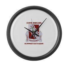 210BSB - M01 - 03 - DUI - 210th Bde - Support Bn with Text Large Wall Clock - Click Image to Close