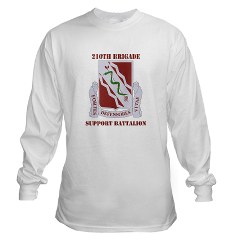 210BSB - A01 - 03 - DUI - 210th Bde - Support Bn with Text Long Sleeve T-Shirt