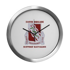 210BSB - M01 - 03 - DUI - 210th Bde - Support Bn with Text Modern Wall Clock