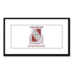 210BSB - M01 - 02 - DUI - 210th Bde - Support Bn with Text Small Framed Print