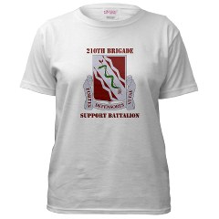 210BSB - A01 - 04 - DUI - 210th Bde - Support Bn with Text Women's T-Shirt