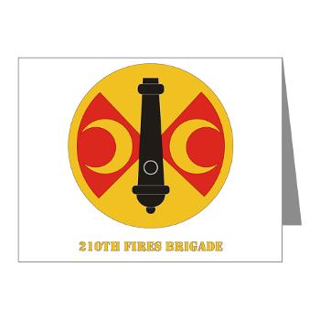 210FB - M01 - 02 - SSI - 210th Fires Bde with Text Note Cards (Pk of 20) - Click Image to Close