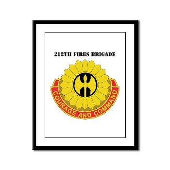 212FB - M01 - 02 - DUI - 212th Fires Brigade with Text - Framed Panel Print