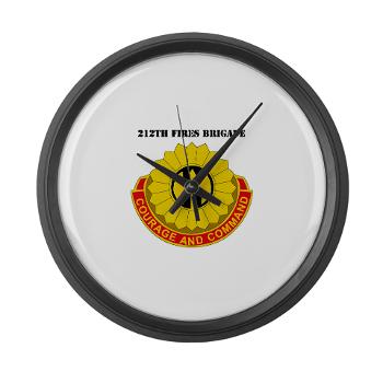 212FB - M01 - 03 - DUI - 212th Fires Brigade with Text - Large Wall Clock