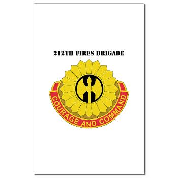 212FB - M01 - 02 - DUI - 212th Fires Brigade with Text - Mini Poster Print