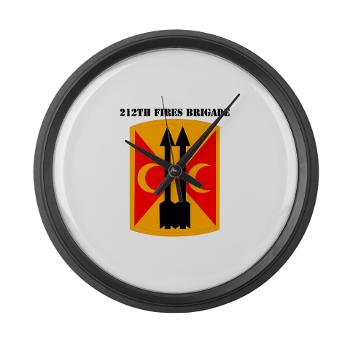 212FB - M01 - 03 - SSI - 212th Fires Brigade with Text - Large Wall Clock
