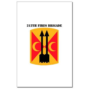 212FB - M01 - 02 - SSI - 212th Fires Brigade with Text - Mini Poster Print