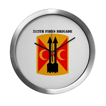 212FB - M01 - 03 - SSI - 212th Fires Brigade with Text - Modern Wall Clock