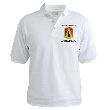 214FBHHB - A01 - 04 - DUI - Headquarters and Headquarters Battery with Text - Golf Shirt