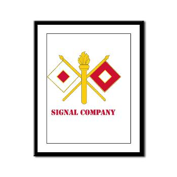 212FBSC - M01 - 02 - DUI - Signal Company with Text Framed Panel Print