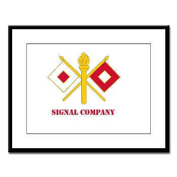 212FBSC - M01 - 02 - DUI - Signal Company with Text Large Framed Print