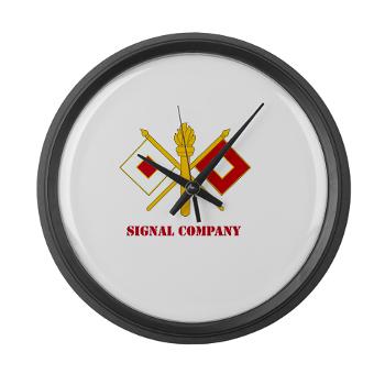 212FBSC - M01 - 03 - DUI - Signal Company with Text Large Wall Clock