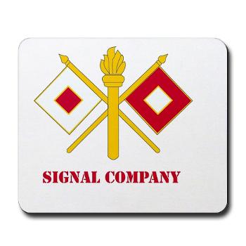 212FBSC - M01 - 03 - DUI - Signal Company with Text Mousepad