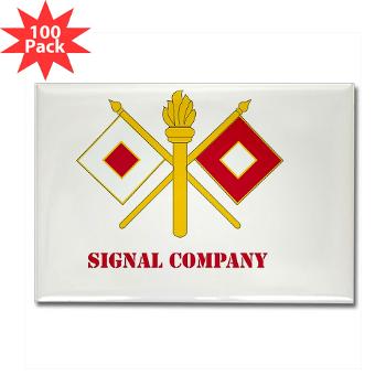 212FBSC - M01 - 01 - DUI - Signal Company with Text Rectangle Magnet (100 pack)