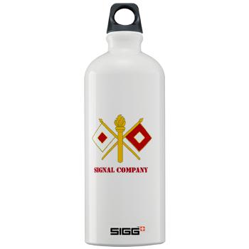 212FBSC - M01 - 03 - DUI - Signal Company with Text Sigg Water Bottle 1.0L