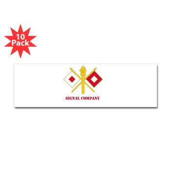 212FBSC - M01 - 01 - DUI - Signal Company with Text Sticker (Bumper 10 pk)