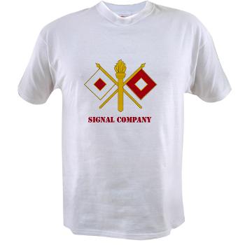 212FBSC - A01 - 04 - DUI - Signal Company with Text Value T-Shirt