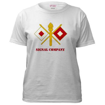 212FBSC - A01 - 04 - DUI - Signal Company with Text Women's T-Shirt