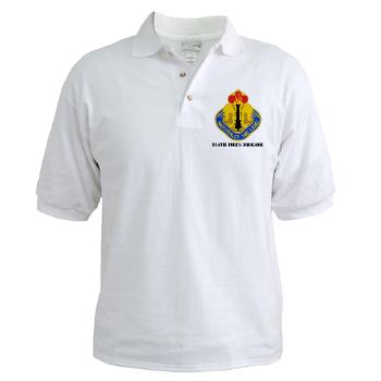 214FB - A01 - 04 - DUI - 214th Fires Brigade with Text - Golf Shirt