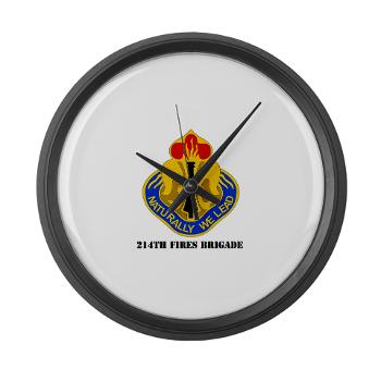 214FB - M01 - 03 - DUI - 214th Fires Brigade with Text - Large Wall Clock
