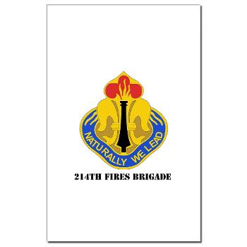 214FB - M01 - 02 - DUI - 214th Fires Brigade with Text - Mini Poster Print