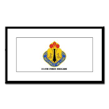 214FB - M01 - 02 - DUI - 214th Fires Brigade with Text - Small Framed Print