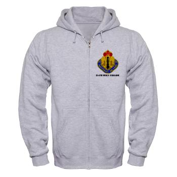 214FB - A01 - 03 - DUI - 214th Fires Brigade with Text - Zip Hoodie - Click Image to Close