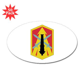 214FB - M01 - 01 - SSI - 214th Fires Brigade - Sticker (Oval 50 pk) - Click Image to Close