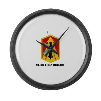214FB - M01 - 03 - SSI - 214th Fires Brigade with Text - Large Wall Clock